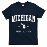 Love Michigan Great Lake State MI Est 1837 Home T-Shirt
