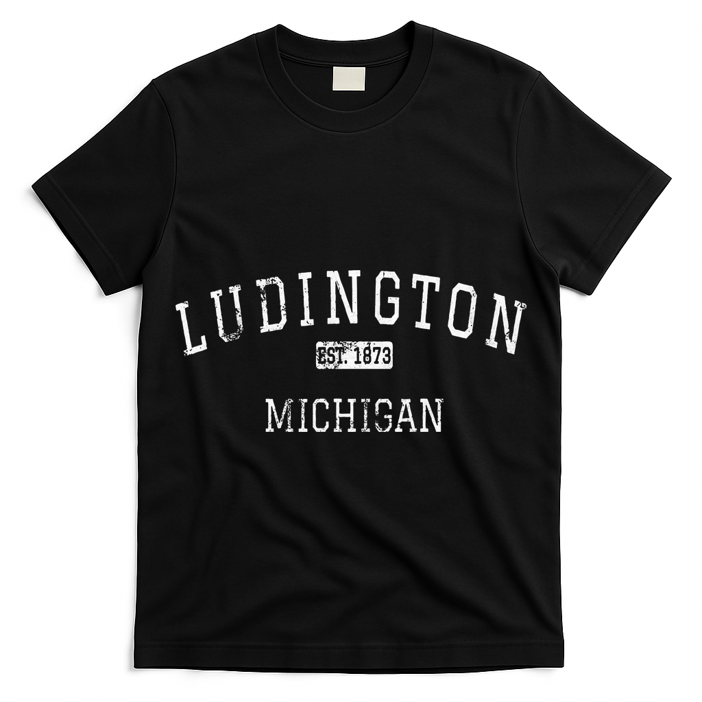 Ludington Michigan MI Vintage T-Shirt