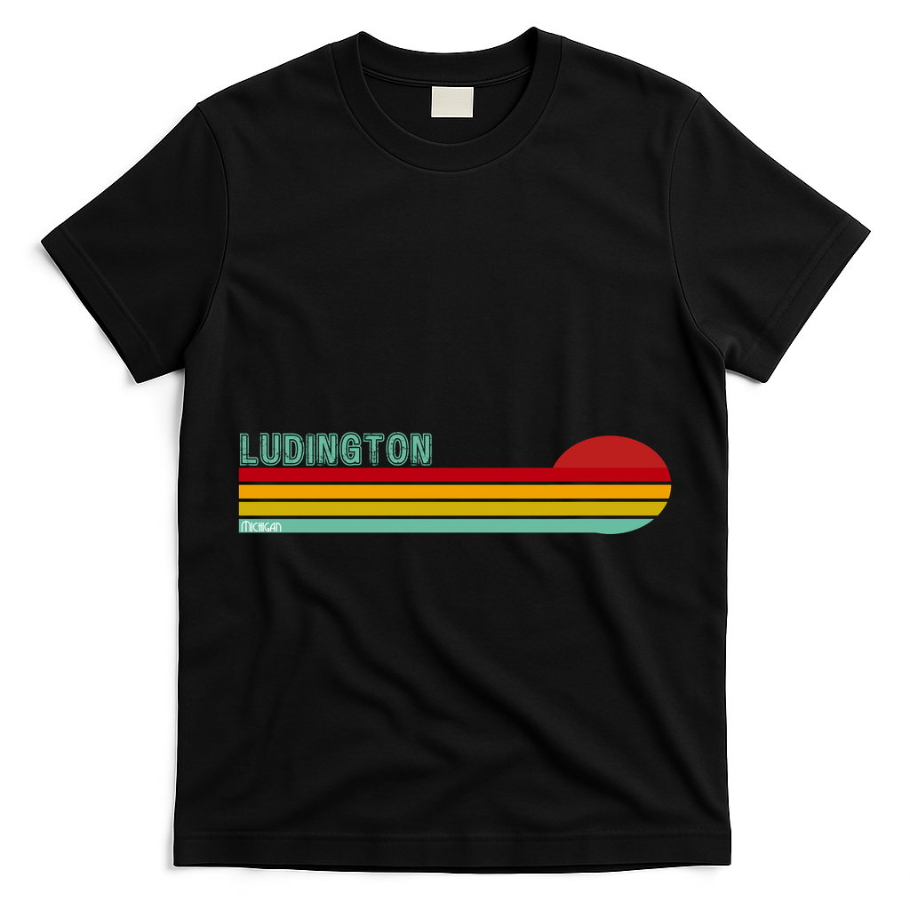 Ludington Michigan Retro T-Shirt