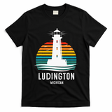 Ludington Michigan Retro Vintage Lighthouse Idea T-Shirt