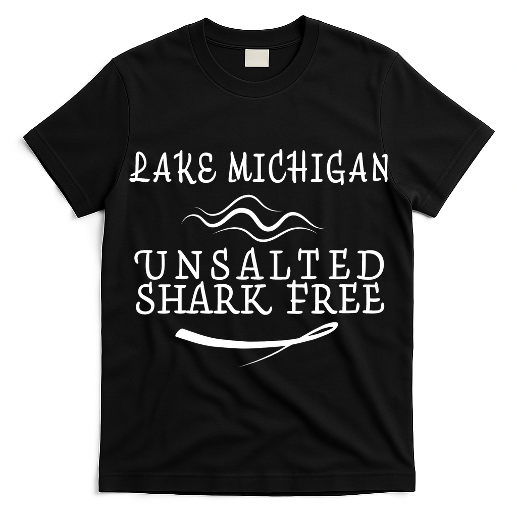 Lake Michigan Unsalted Shark Free T-Shirt