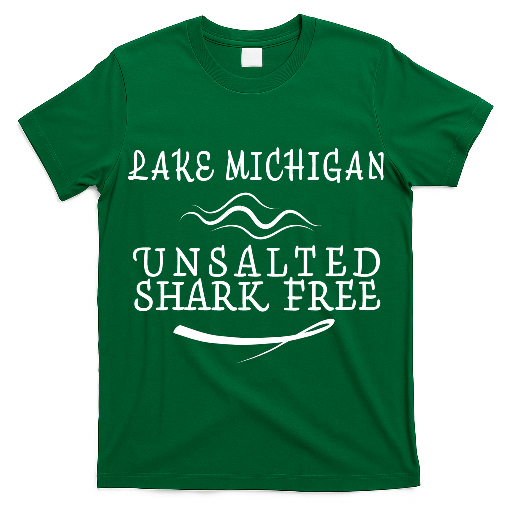 Lake Michigan Unsalted Shark Free T-Shirt