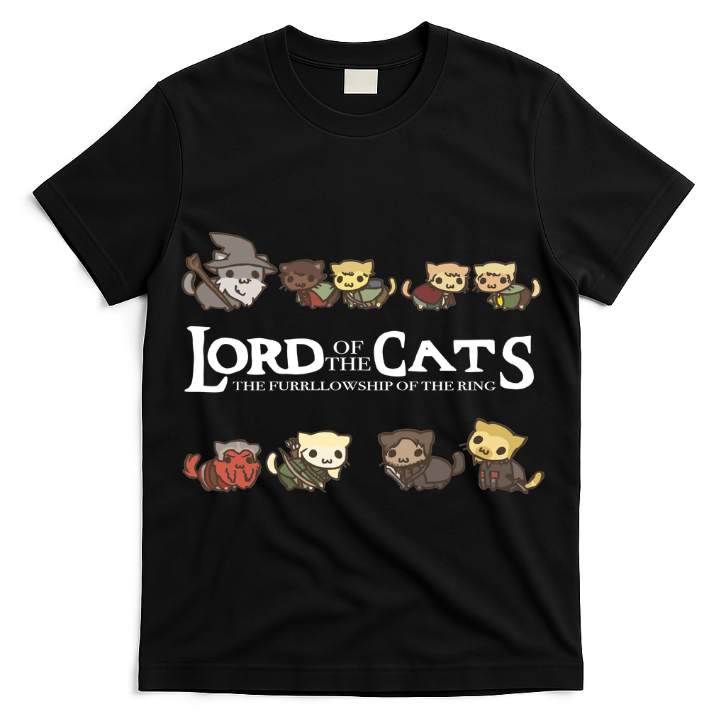Lord Of The Cats The Furrllowship Of The Ring T-Shirt