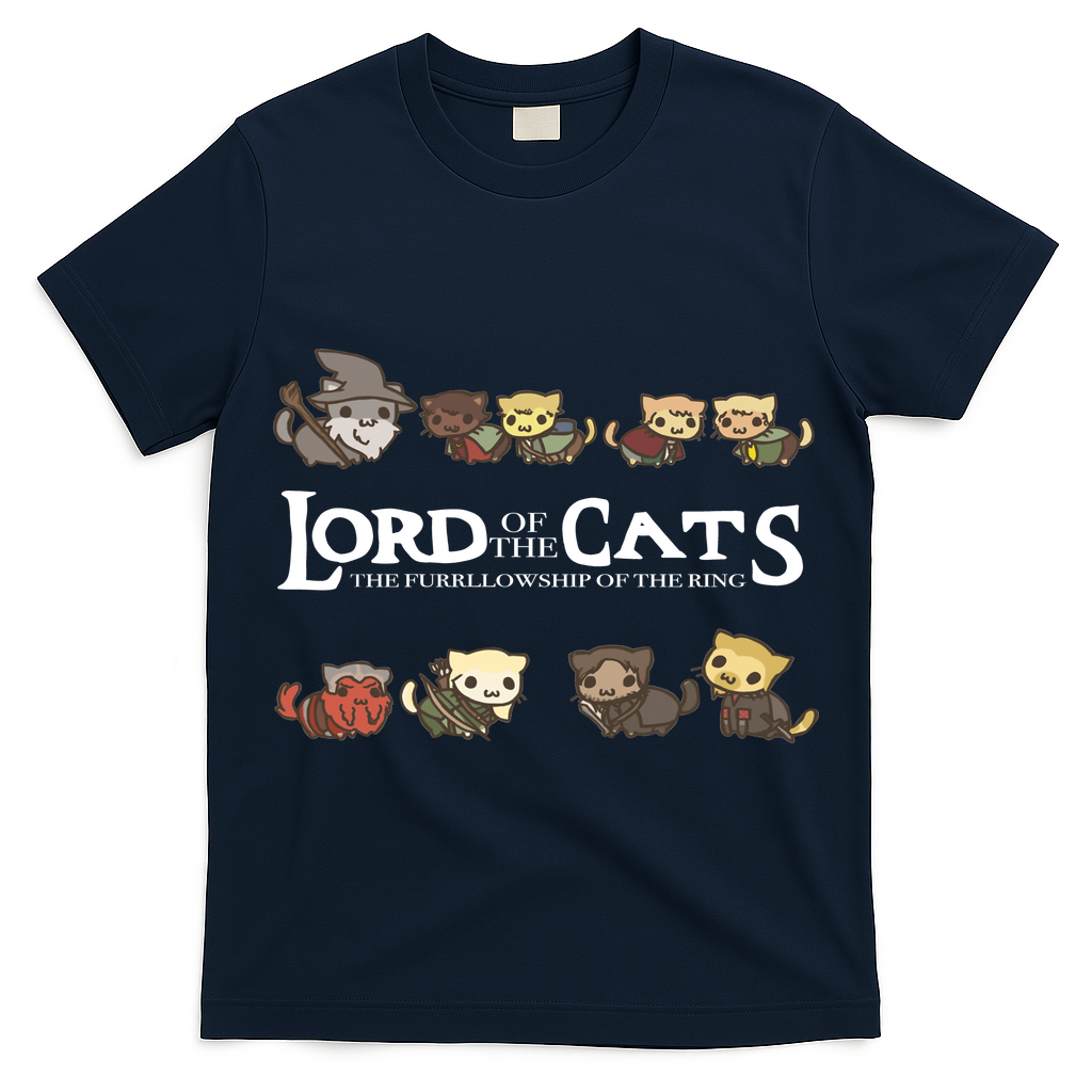 Lord Of The Cats The Furrllowship Of The Ring T-Shirt