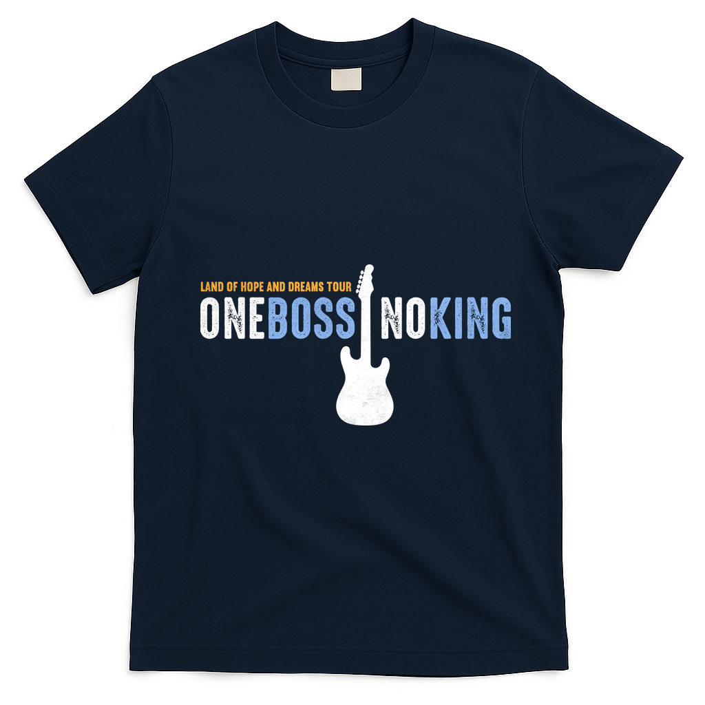 Land Of Hope And Dreams Tour One Boss No King T-Shirt - Navy Blue