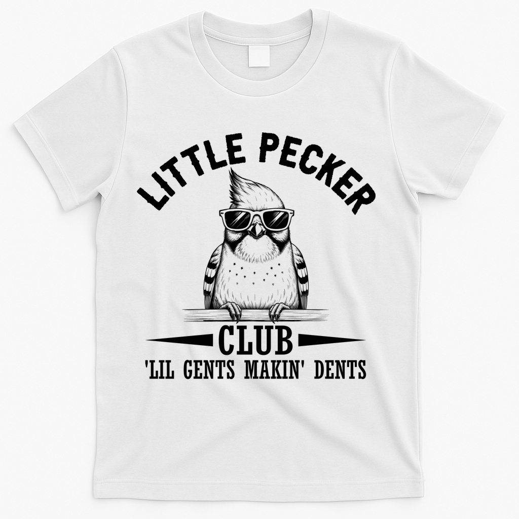 Little Pecker Club Woodpecker T-Shirt - White