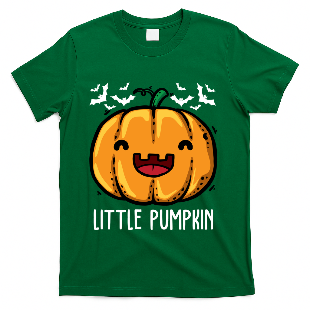 Little Pumpkin Cute Halloween T-Shirt - Green