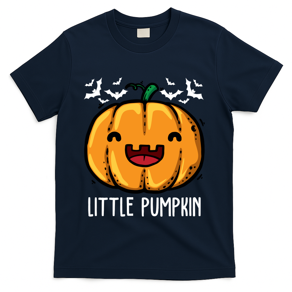 Little Pumpkin Cute Halloween T-Shirt - Navy