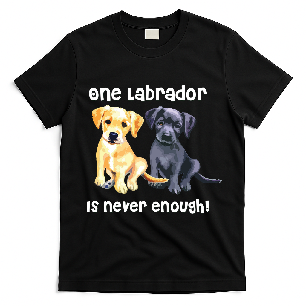 Labrador Pet Dog Funny T Gift Black Golden Yellow Lab T-Shirt - Black