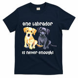 Labrador Pet Dog Funny T Gift Black Golden Yellow Lab T-Shirt - Navy Blue