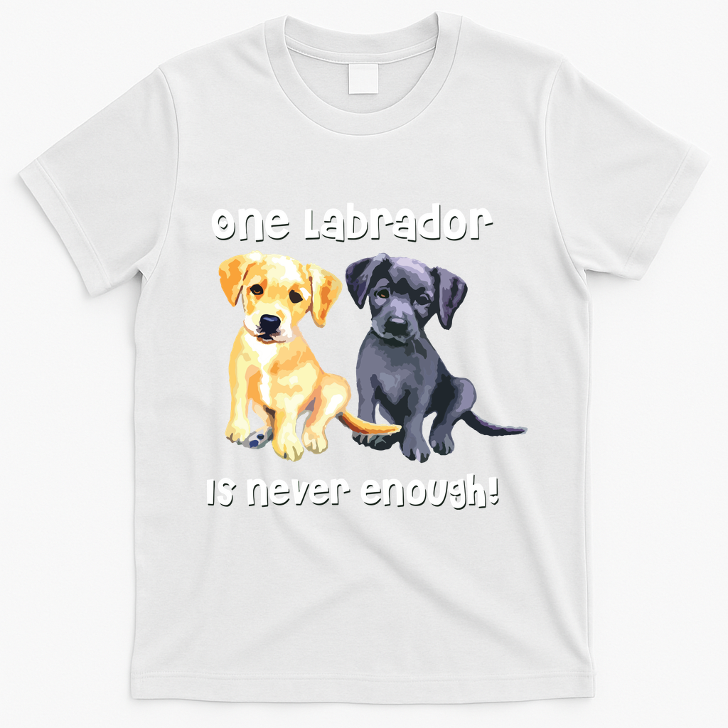 Labrador Pet Dog Funny T Gift Black Golden Yellow Lab T-Shirt - White