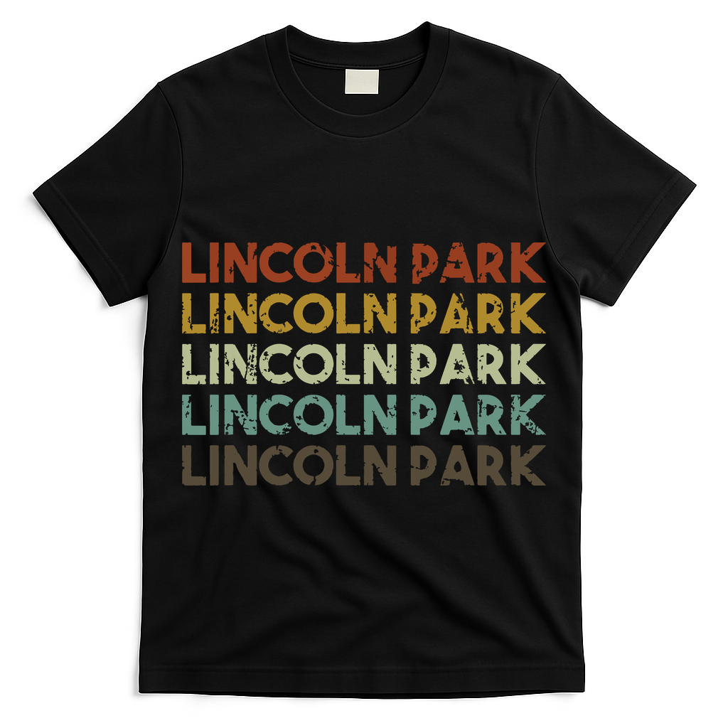 Lincoln Park Michigan Retro Vintage City T-Shirt