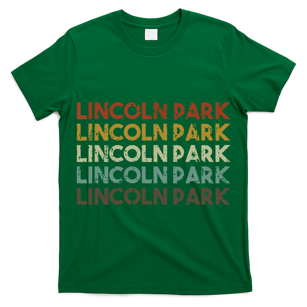 Lincoln Park Michigan Retro Vintage City T-Shirt