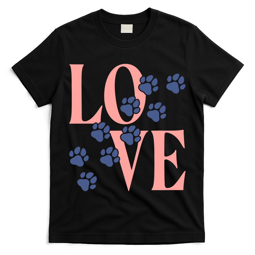 Love Paw Print T-Shirt