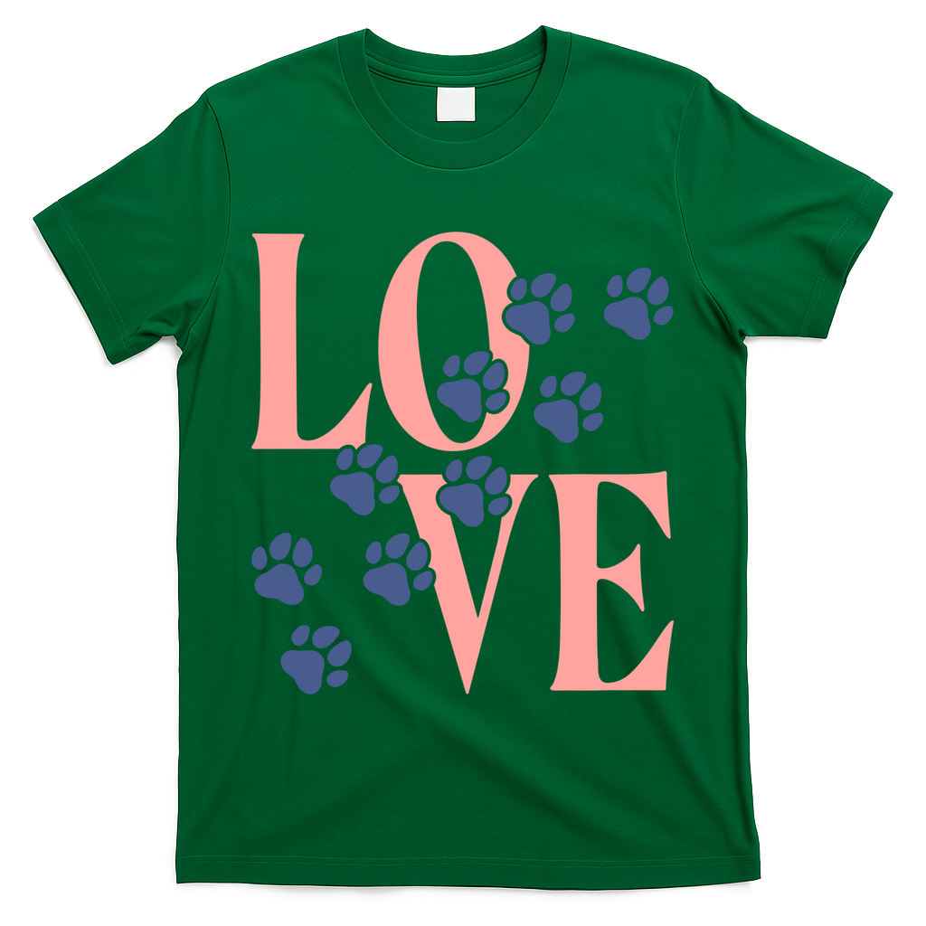 Love Paw Print T-Shirt