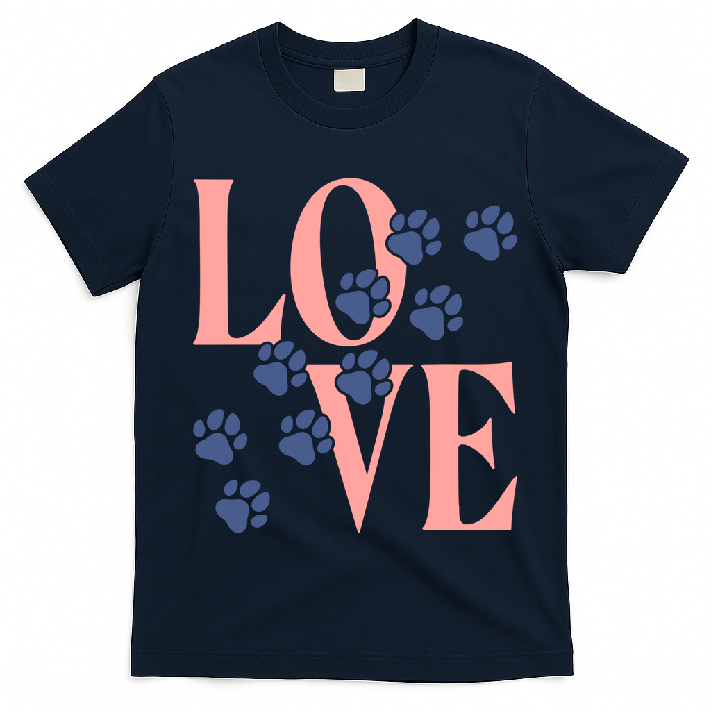 Love Paw Print T-Shirt