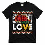 Love Powerful Than Hate Black History Month T-Shirt