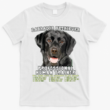 Labrador Retriever Black Lab Professional Human Trainer T-Shirt - White