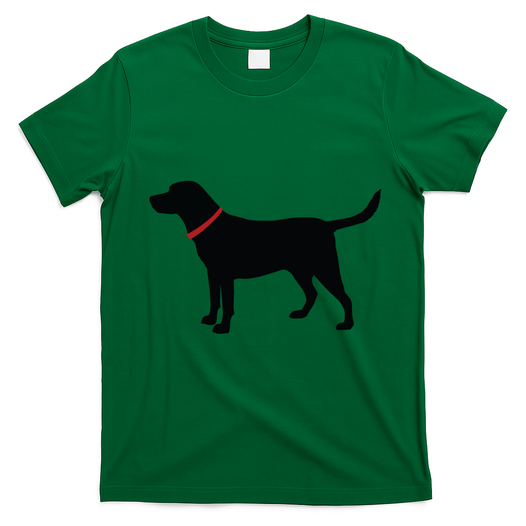 Labrador Retriever Black T-Shirt - Irish Green
