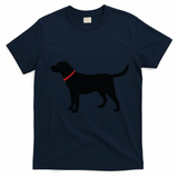 Labrador Retriever Black T-Shirt - Navy Blue