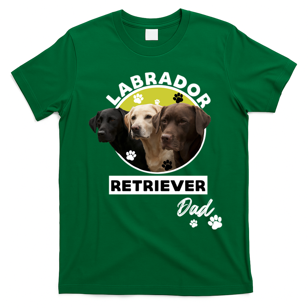Labrador Retriever Dog Dad T-Shirt - Irish Green
