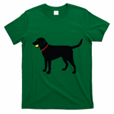 Labrador Retriever Fetch Black Lab Play Ball T-Shirt - Irish Green