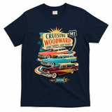 Long Roofs Loud Hearts Crusing Woodward 2026 M1 T-Shirt - Navy Blue