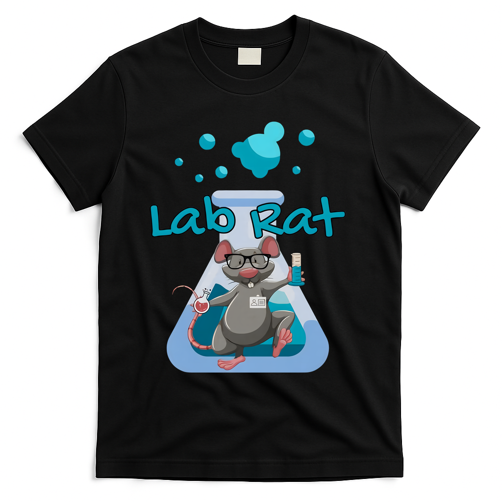 Lab Rat Lab Week Science Teacher Laboratory Scientist Graduation T-Shirt - Black
