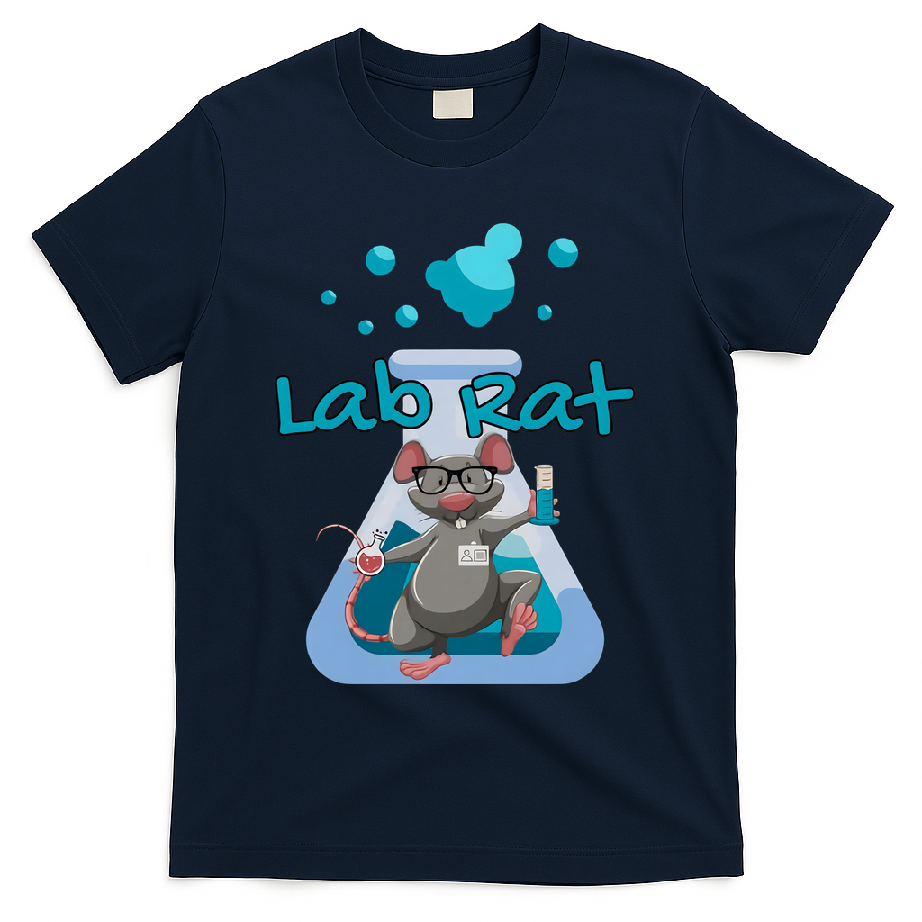 Lab Rat Lab Week Science Teacher Laboratory Scientist Graduation T-Shirt - Navy