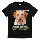 Labrador Retriever Yellow Lab Professional Human Trainer T-Shirt - Black
