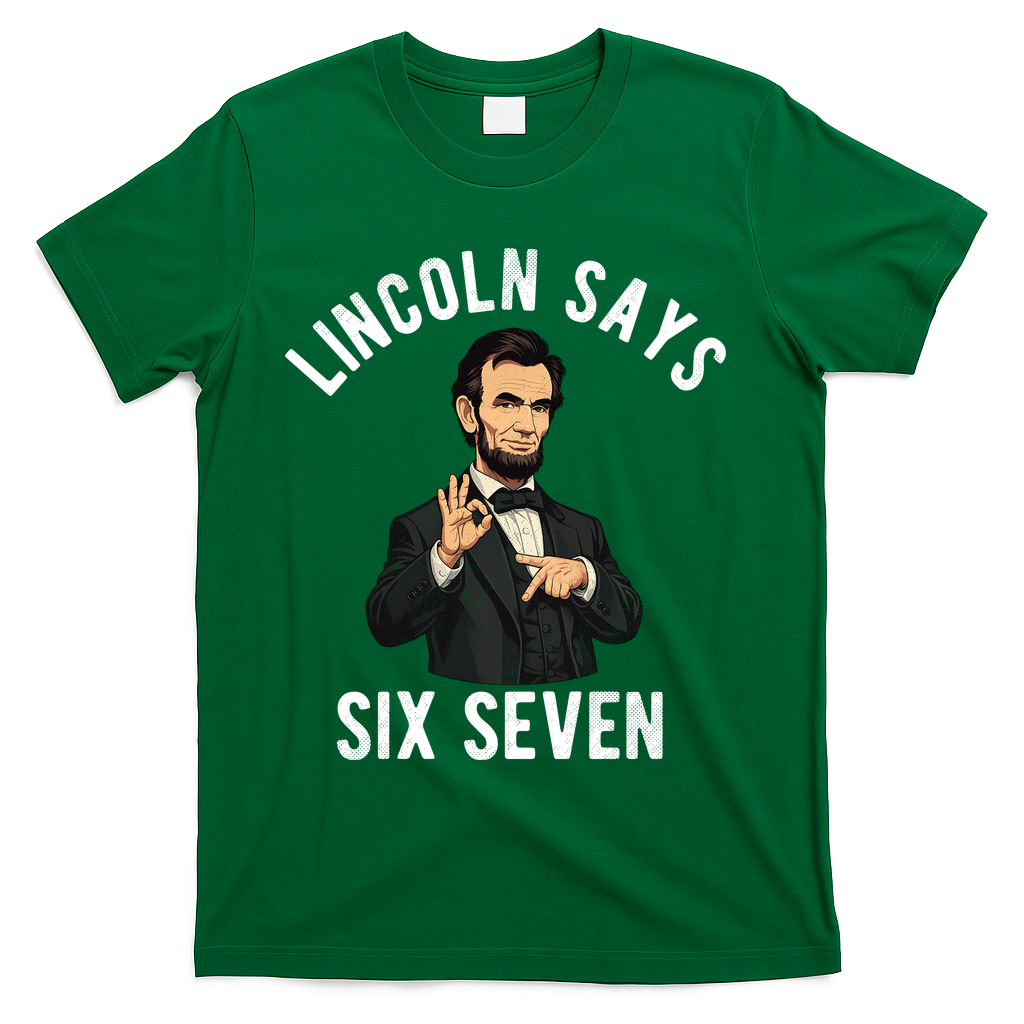Lincoln Says 6-7 T-Shirt - Green