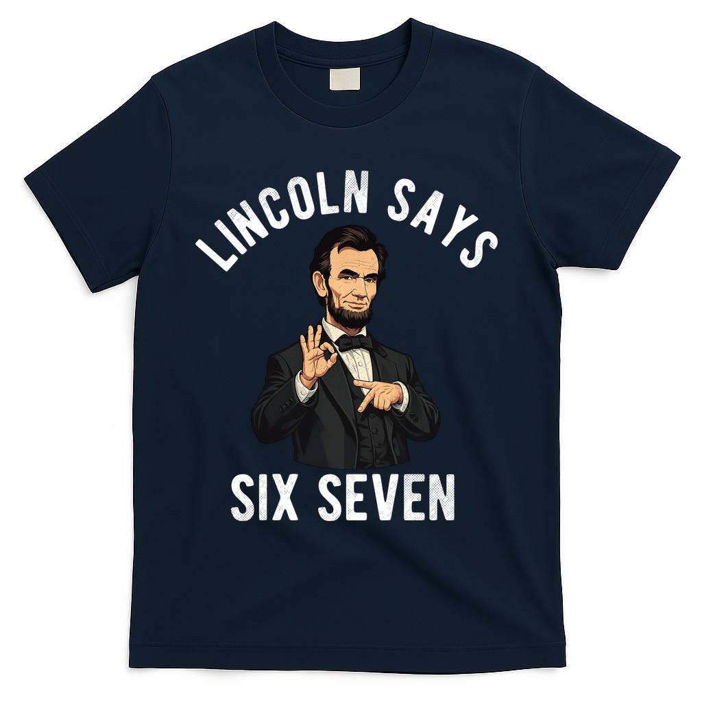 Lincoln Says 6-7 T-Shirt - Navy