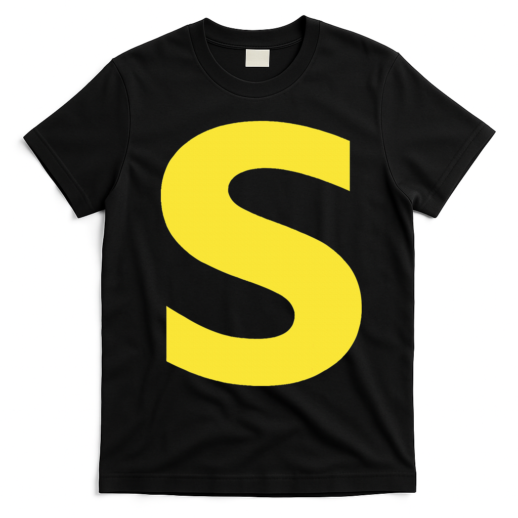 Letter S Funny Chipmunk Group Matching Halloween T-Shirt - Black