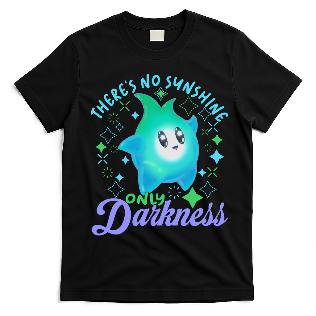 Luma Star Halloween Theres No Sunshine Only Darkness Luna Star T-Shirt - Black