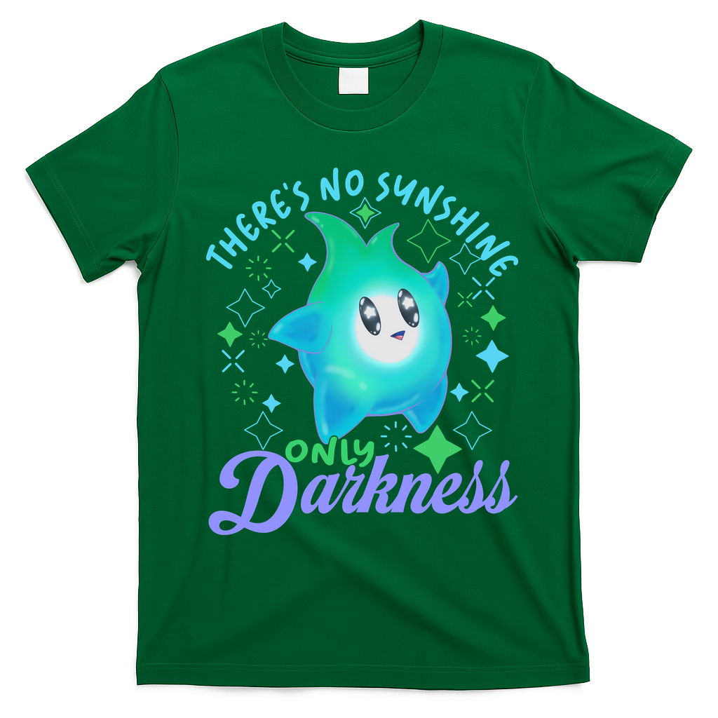 Luma Star Halloween Theres No Sunshine Only Darkness Luna Star T-Shirt - Irish Green