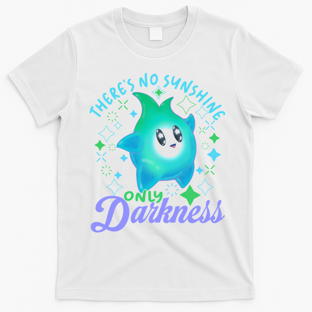 Luma Star Halloween Theres No Sunshine Only Darkness Luna Star T-Shirt - White