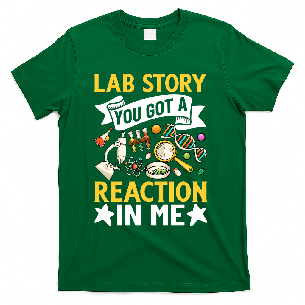 Lab Story Lab Week Medical Laboratory Technician Team  T-Shirt - Green