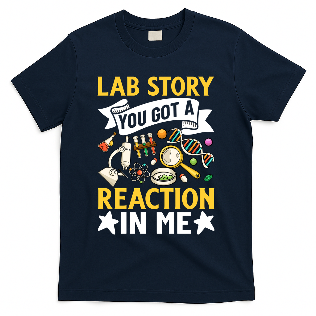 Lab Story Lab Week Medical Laboratory Technician Team  T-Shirt - Navy