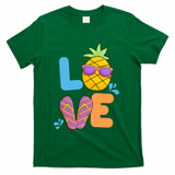 Love Summer Pineapple Cute T-Shirt - Green