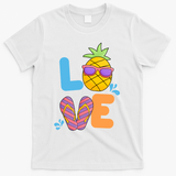 Love Summer Pineapple Cute T-Shirt - White