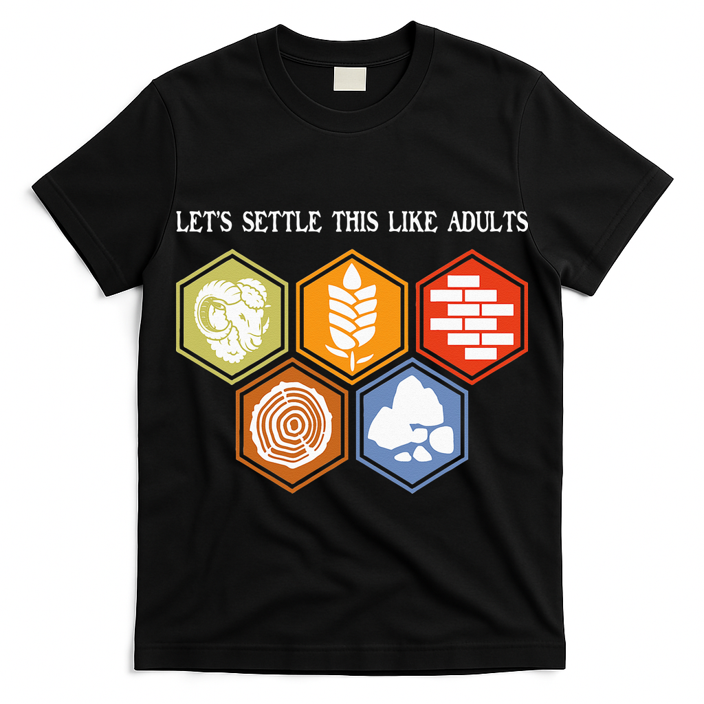Let's Settle This Like Adults Tabletop Game Board Gaming T-Shirt