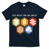 Let's Settle This Like Adults Tabletop Game Board Gaming T-Shirt