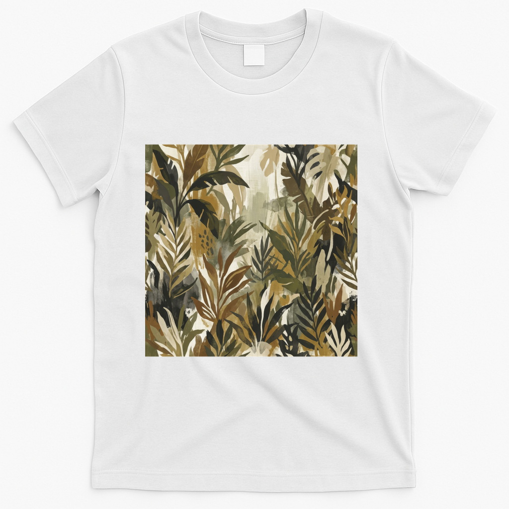 Leafy Serenity Unveiled - White