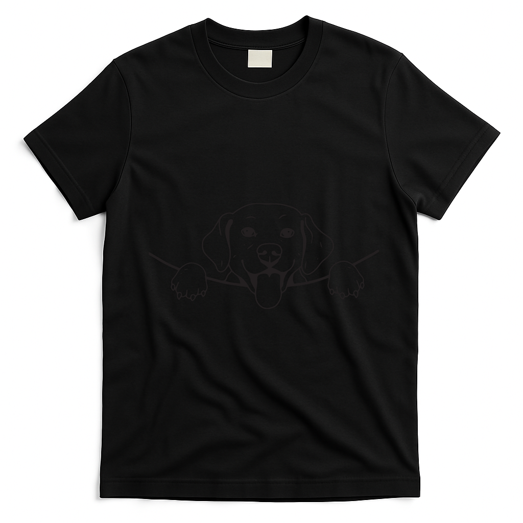 Labrador T Lab Dog Yellow Black Labrador Retriever T-Shirt - Black