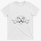Labrador T Lab Dog Yellow Black Labrador Retriever T-Shirt - White