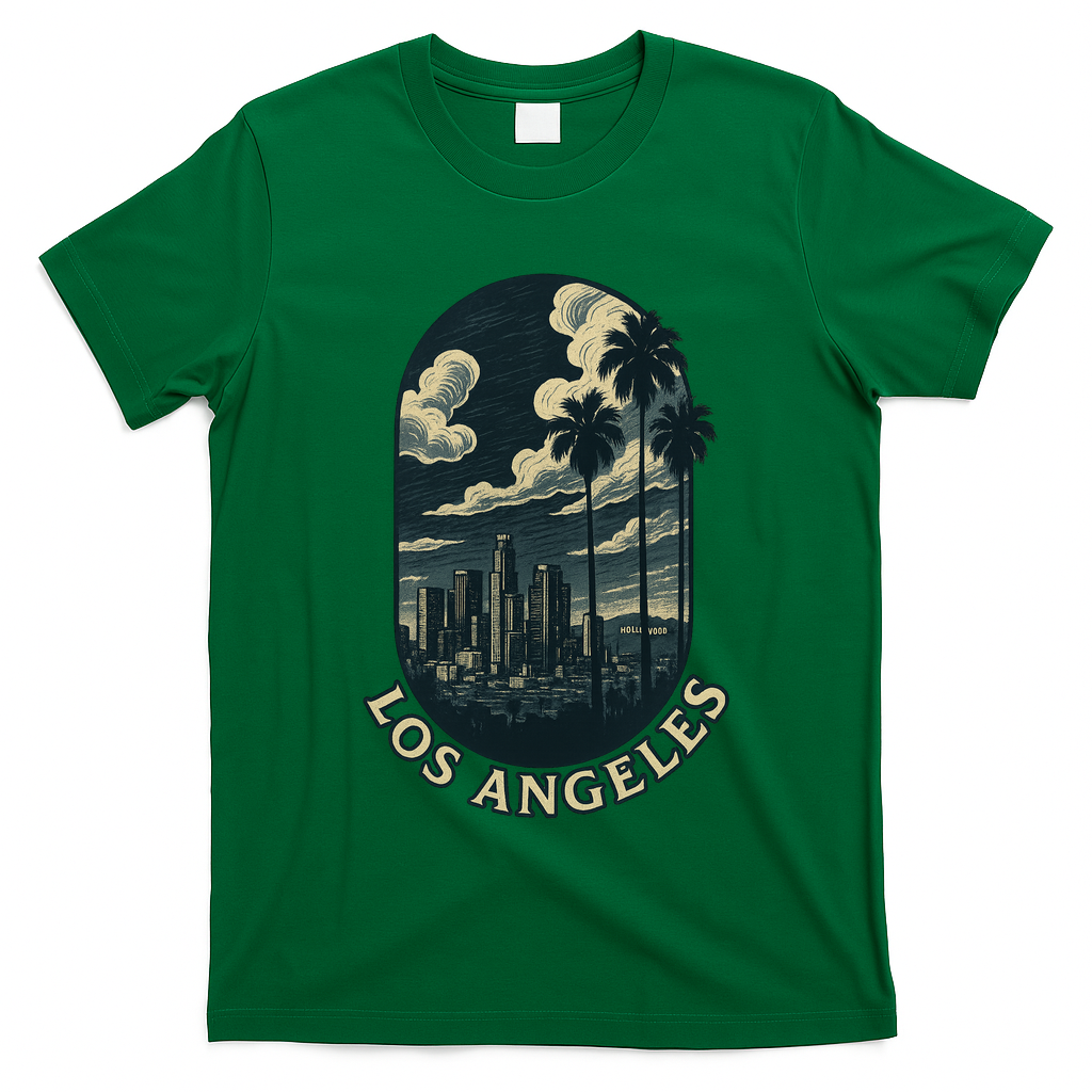 LA Vintage Los Angeles Skyline Retro  T-Shirt