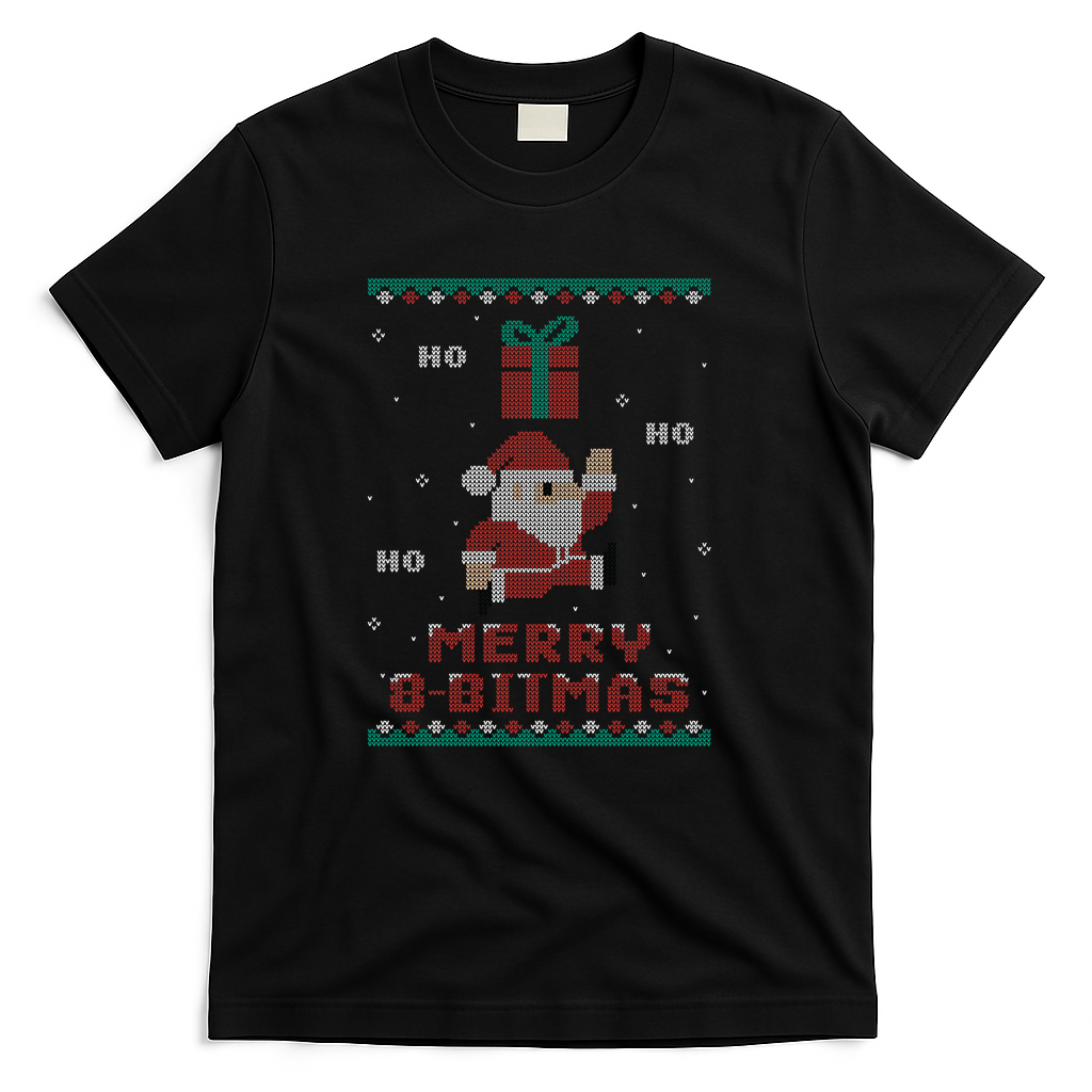 Merry 8-Bitmas - Black