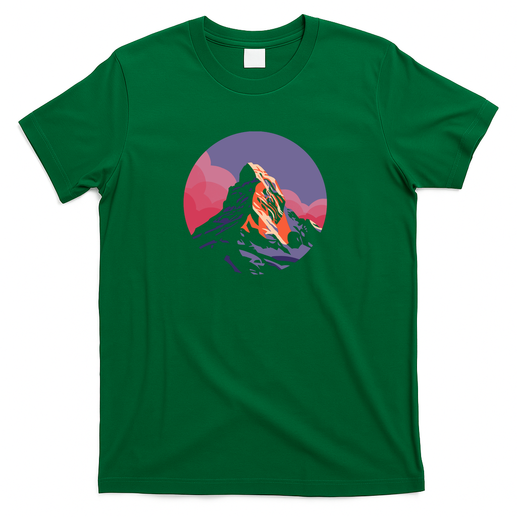 Matterhorn Alpenglow - Green