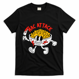Mac Attack And Cheese Funny Food Meme T-Shirt - Black