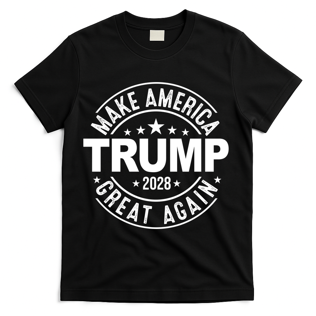 Make America Great Again Trump 2028 T-Shirt - Black
